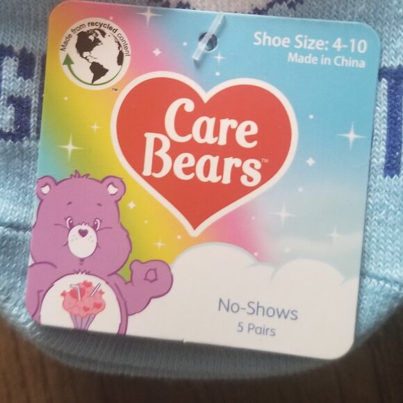 Care Bears 5 pack No Show Socks - Picture 4 of 6